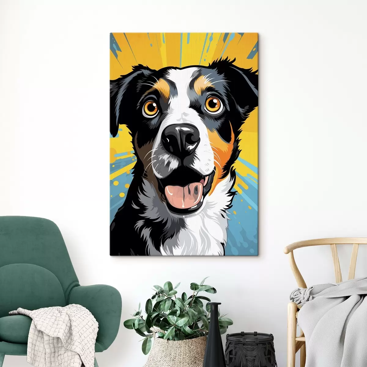 Obraz Happy Dog Pop Art s45279