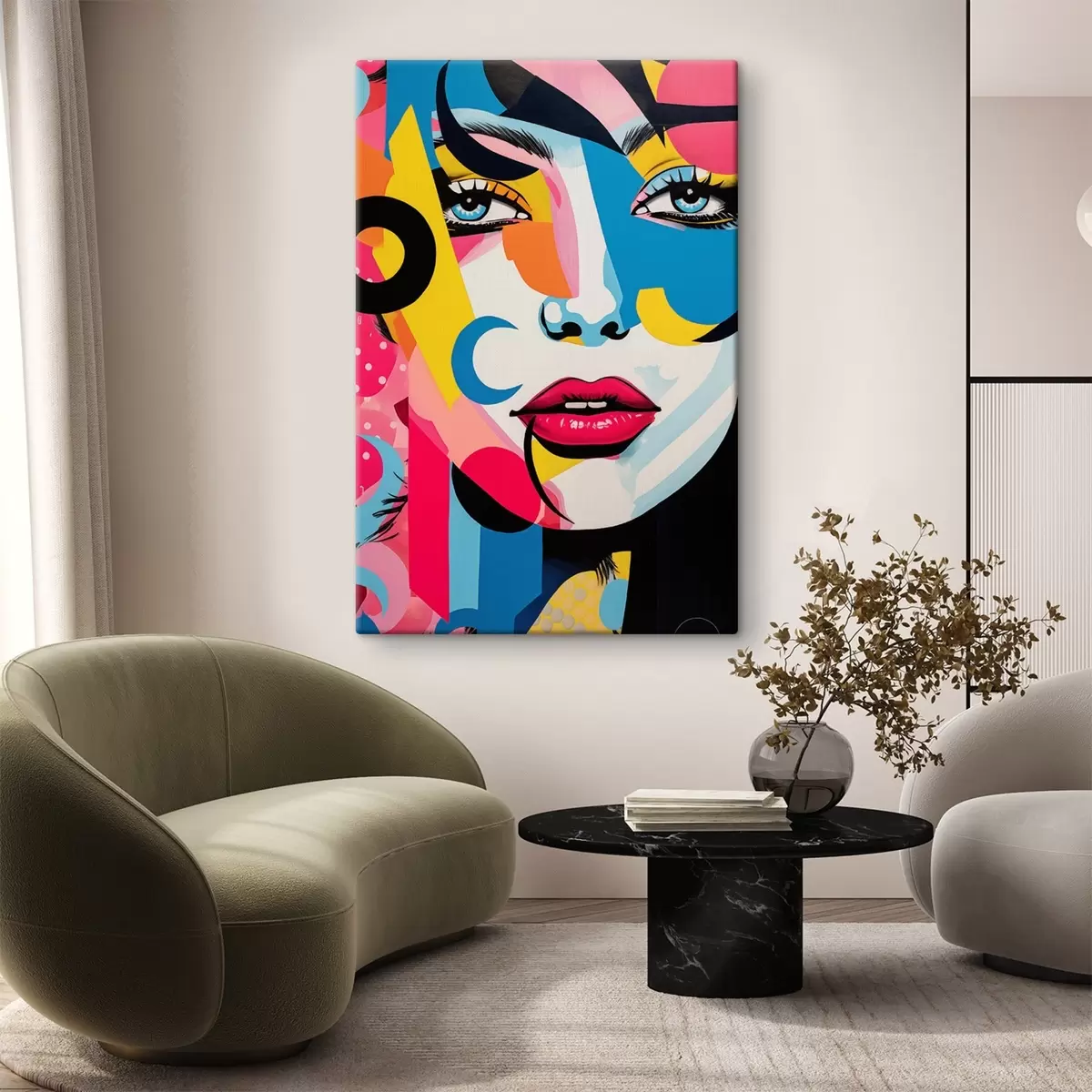 Obraz Spojrzenie w stylu pop-art s45283