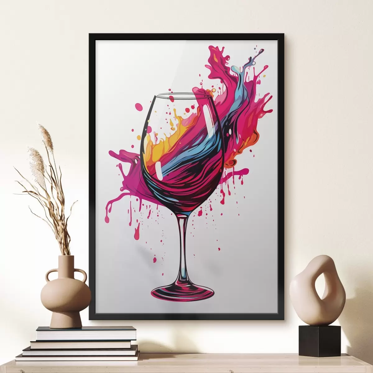Plakat Szklanka z farbami f45269