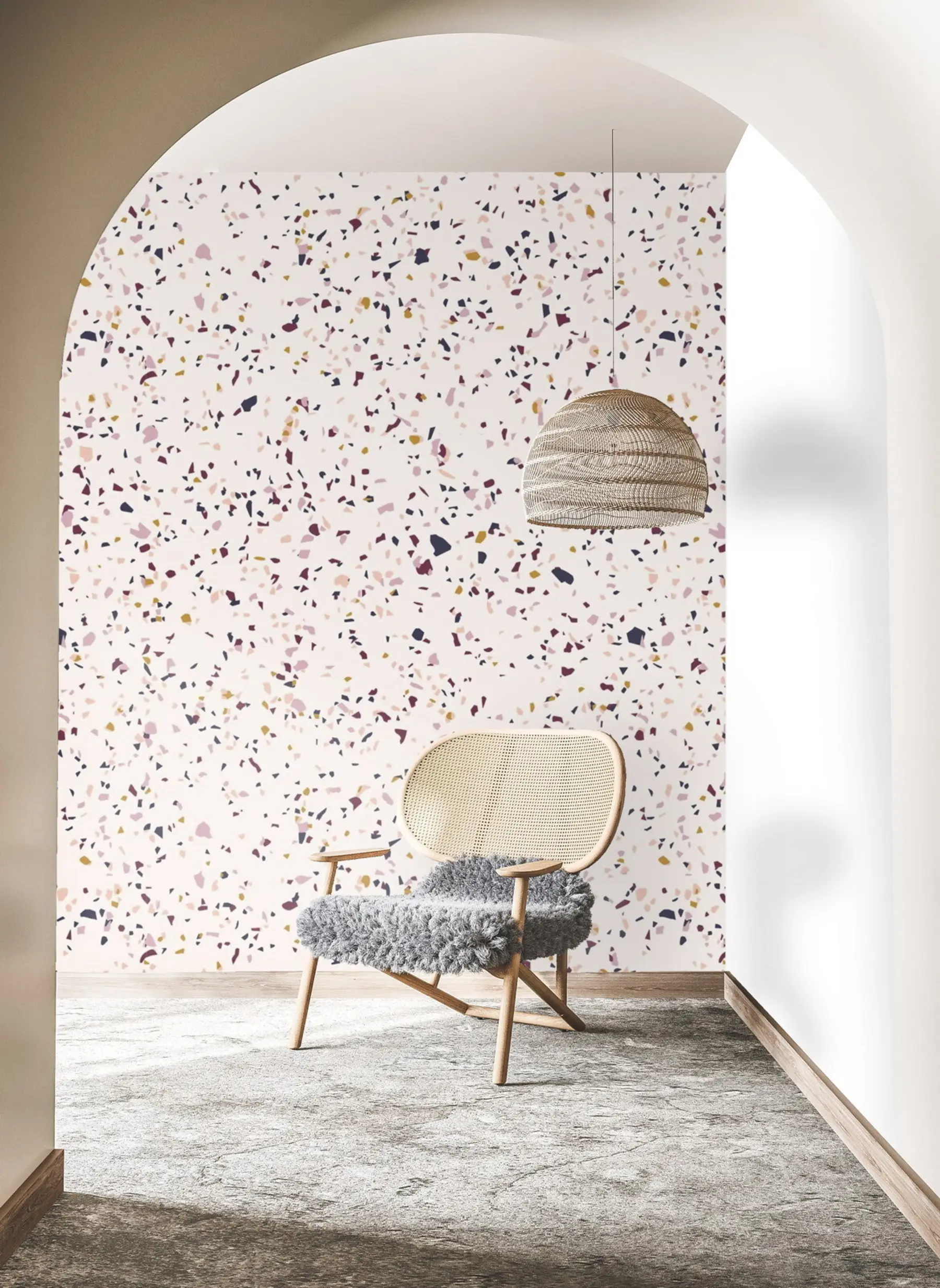 Fototapeta Kolorowy efekt okruchów, styl Boho u71766