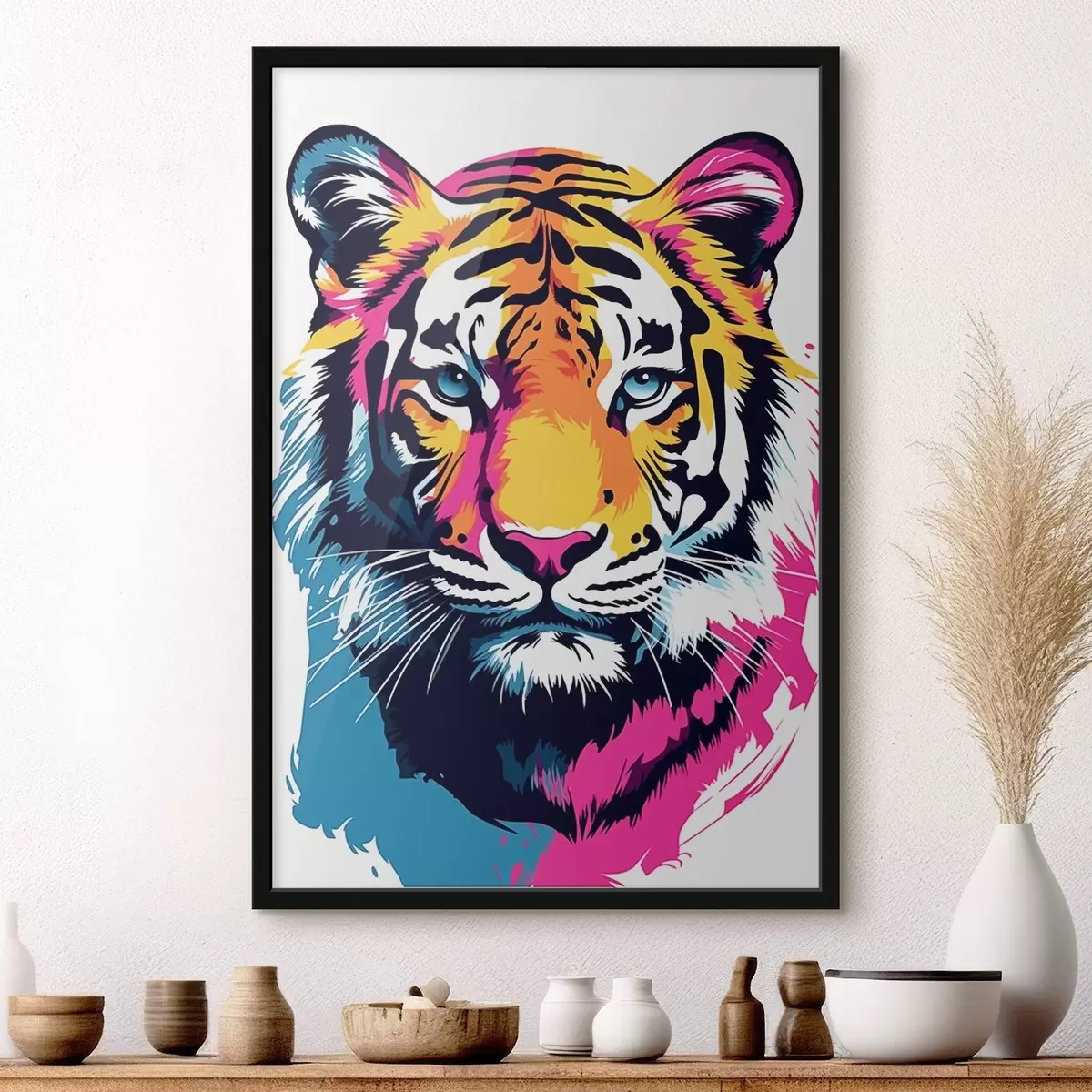 Plakat Neon Tiger f45278