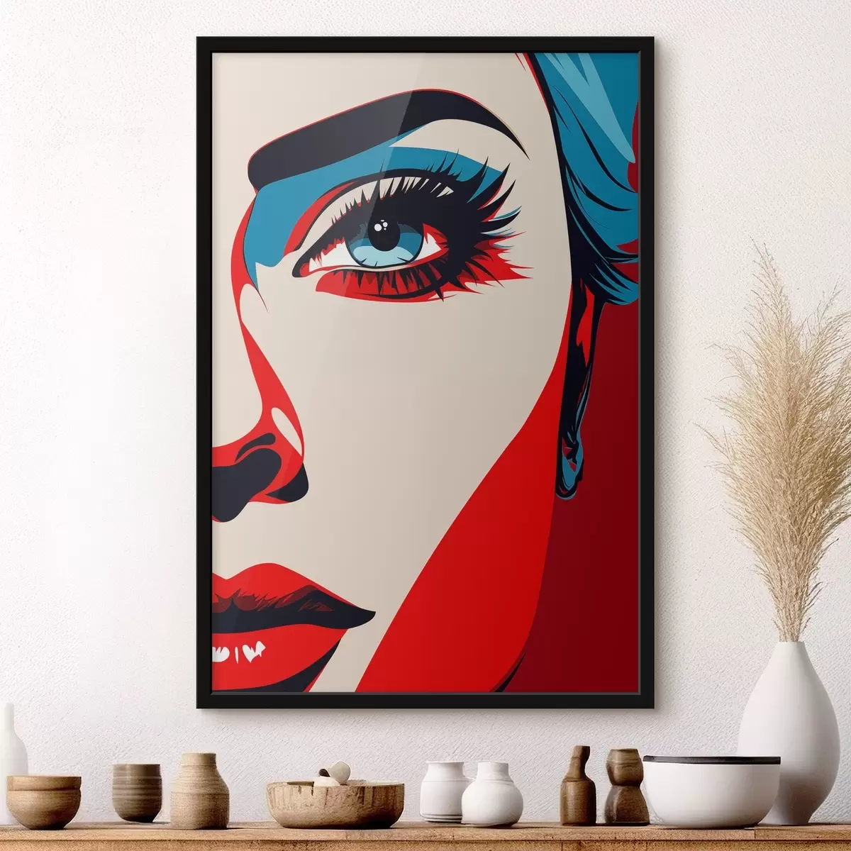 Plakat Sukienka w stylu pop art f45289