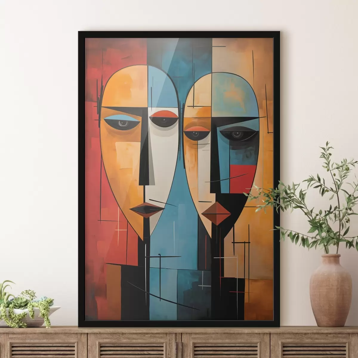 Plakat Abstrakcyjne twarze f45236