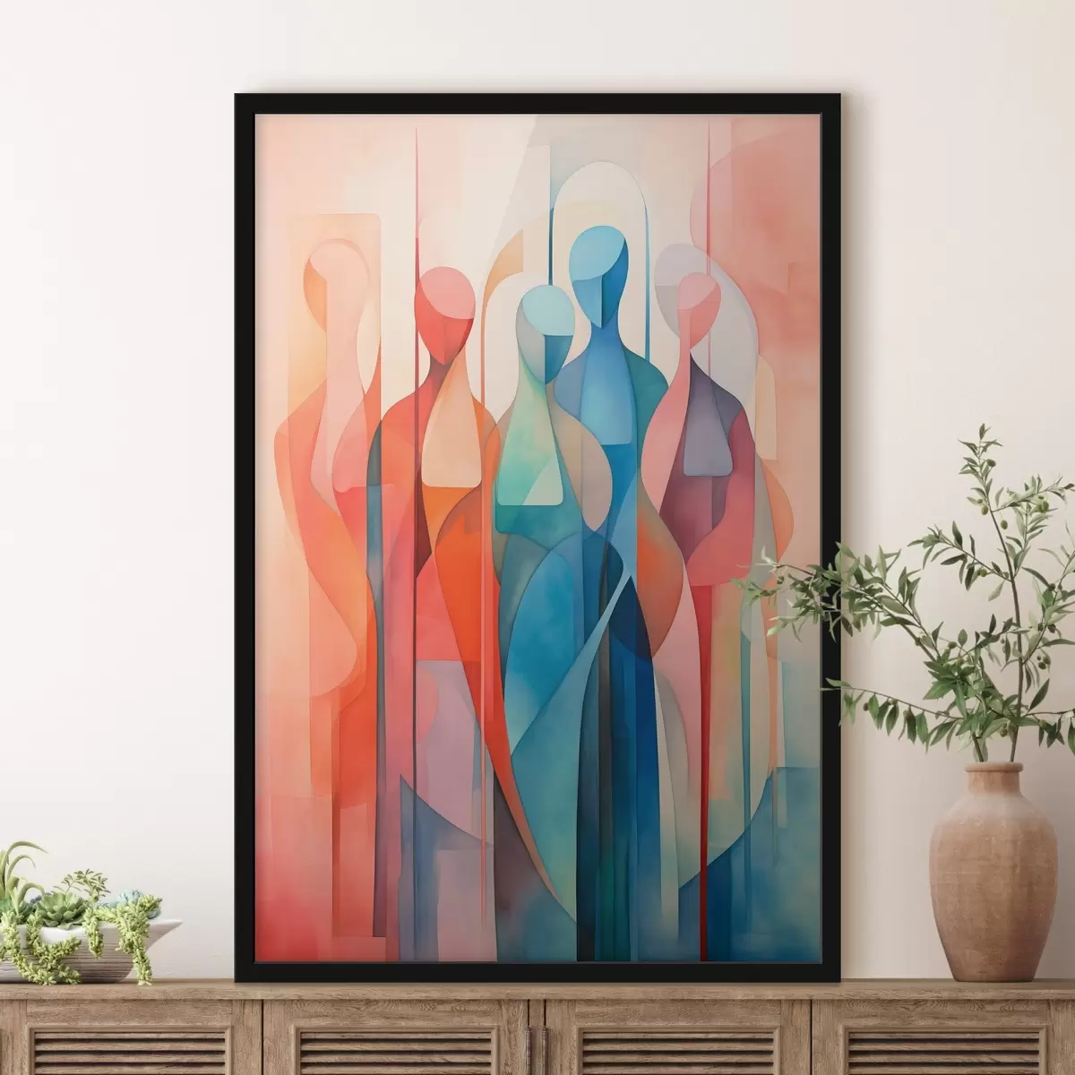 Plakat Abstrakcyjne sylwetki f45237