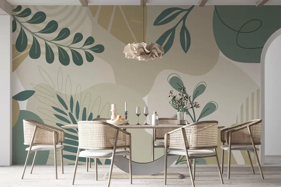 Fototapeta Abstrakcja, liście w04366v2