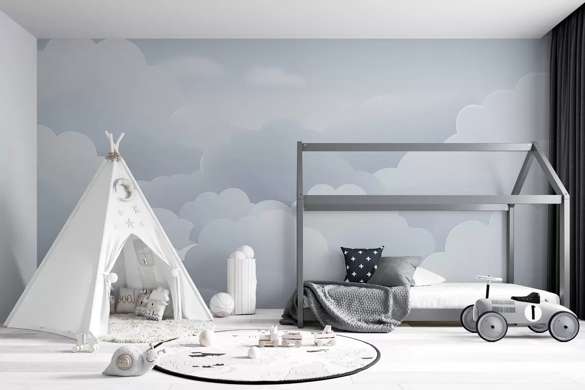 Fototapeta Chmury w minimalistycznym stylu w04334