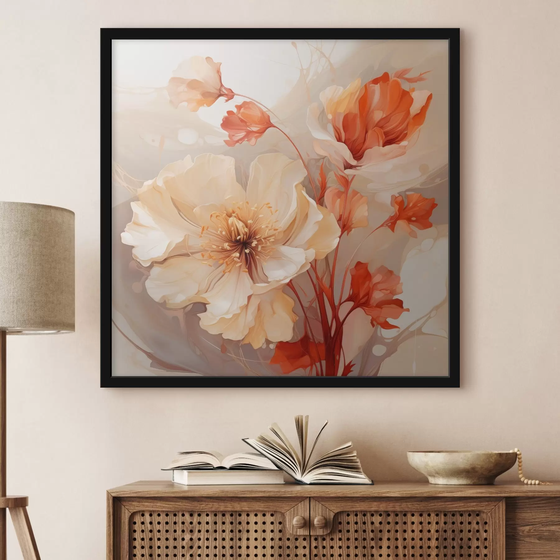 Fototapeta Magiczne kwiaty w pastelowych odcieniach w marzycielskim stylu f45042