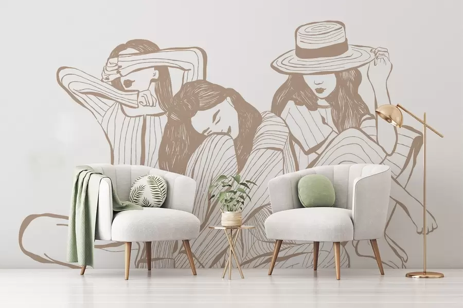 Fototapeta Dziewczęce odcienie beżu w04384v2