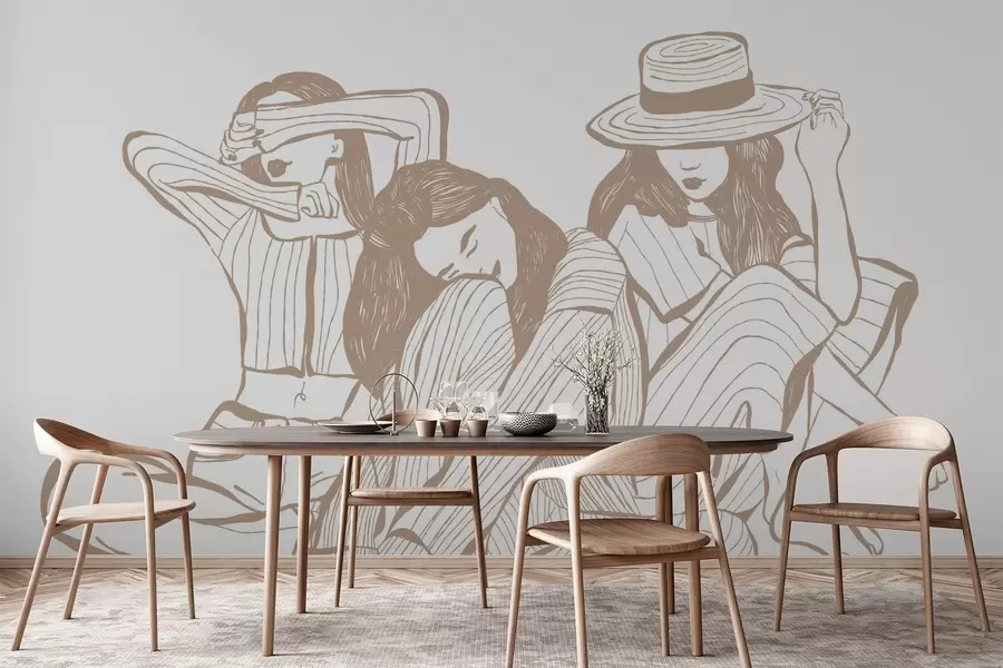 Fototapeta Dziewczęce odcienie beżu w04384v2