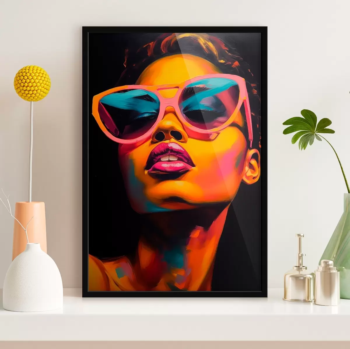 Plakat Portret kobiety w okularach f45310