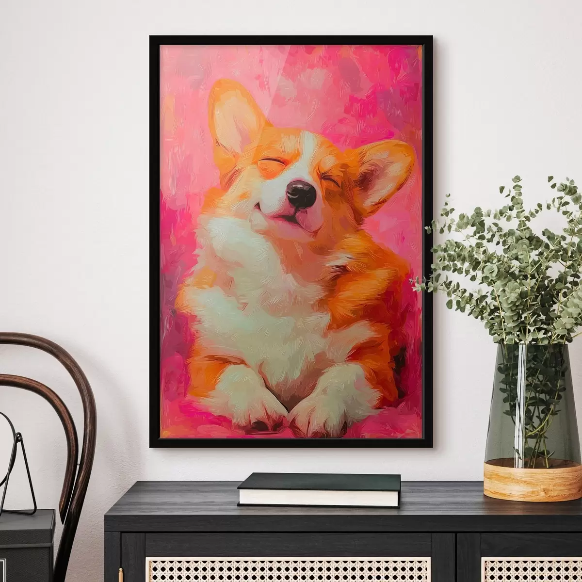 Plakat Pies rasy corgi f45312
