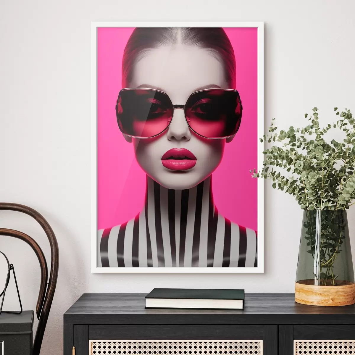 Plakat Kobieta w dużych okularach f45316