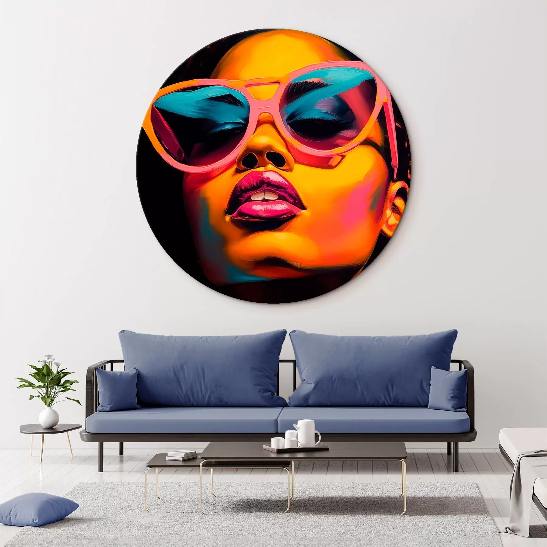 Obraz Portret kobiety w okularach r45310