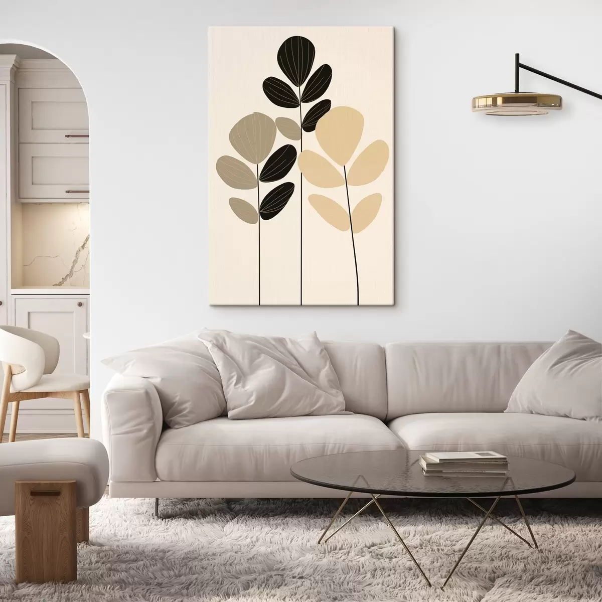 Obraz Minimalistyczna ilustracja botaniczna s45400