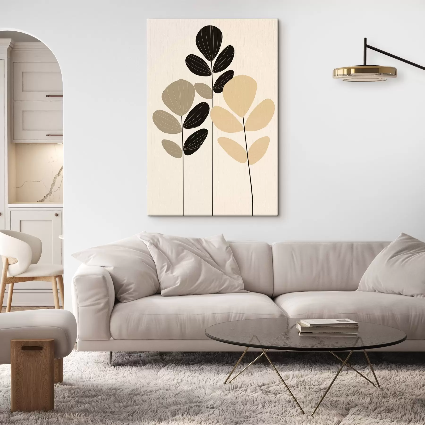 Obraz Minimalistyczna ilustracja botaniczna s45400