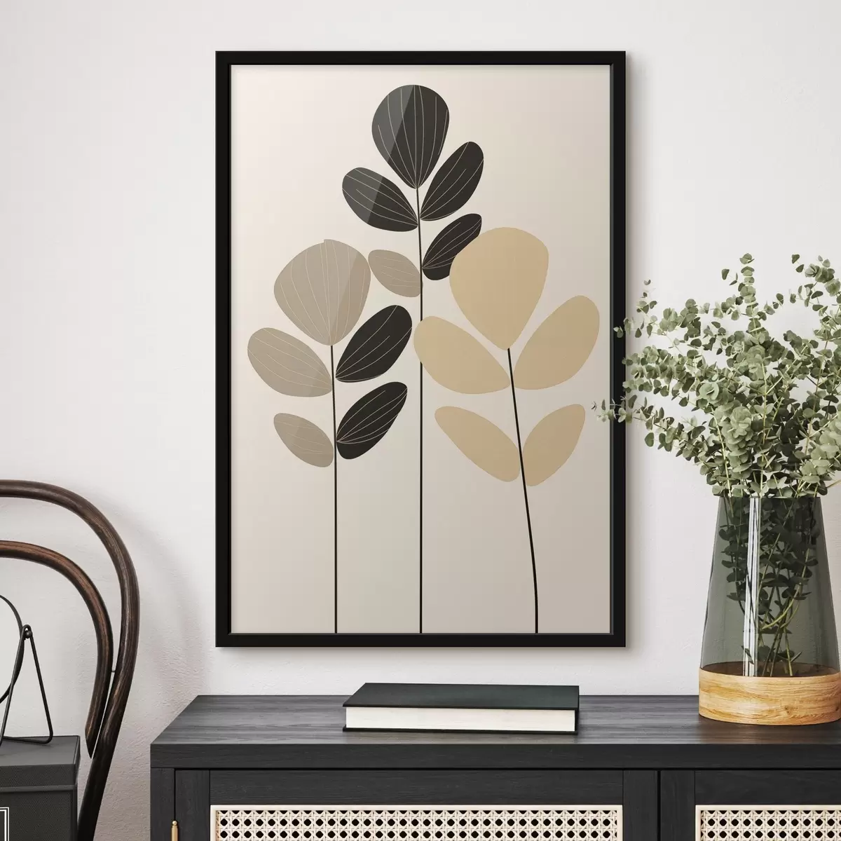 Plakat Minimalistyczna ilustracja botaniczna f45400