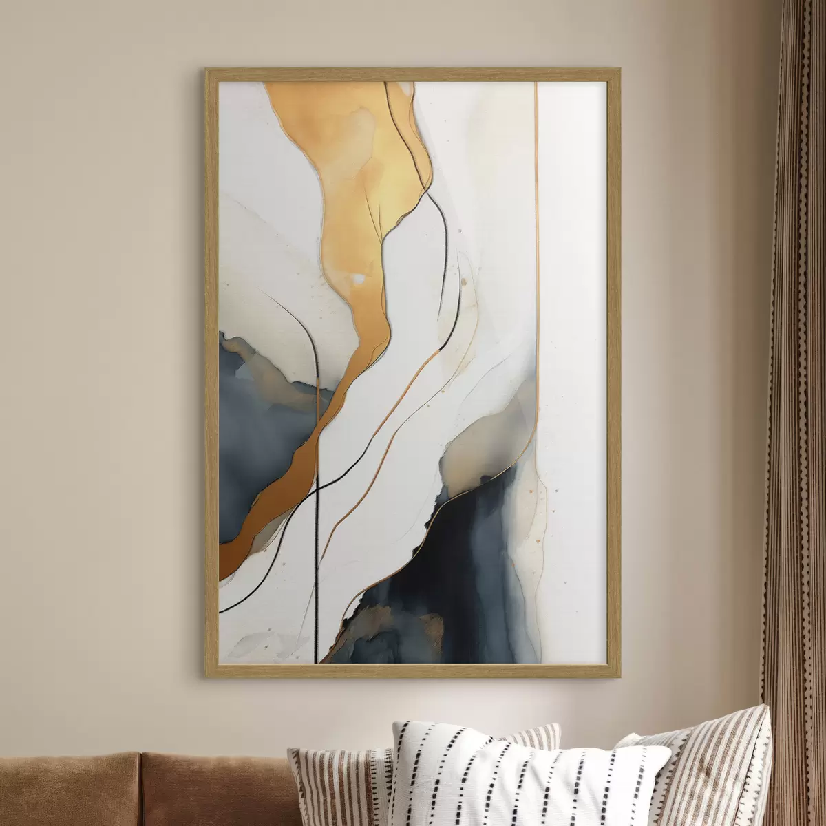 Plakat Abstrakcja linii f45407