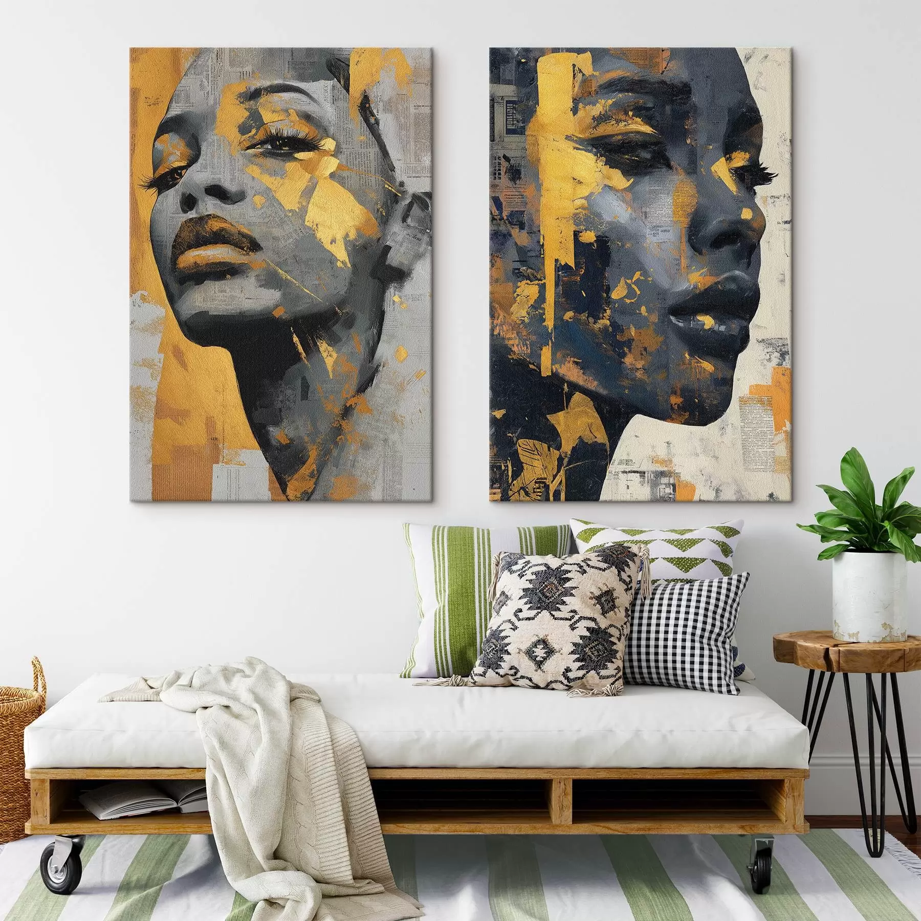 Obraz Abstrakcyjna kobieca twarz m00603