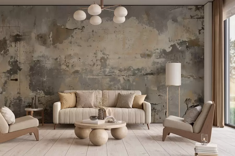 Fototapeta imitacja teksturowanej starej ściany w04311