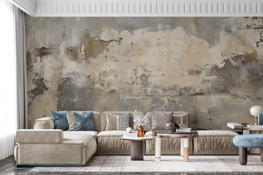 Fototapeta imitacja teksturowanej starej ściany w04311