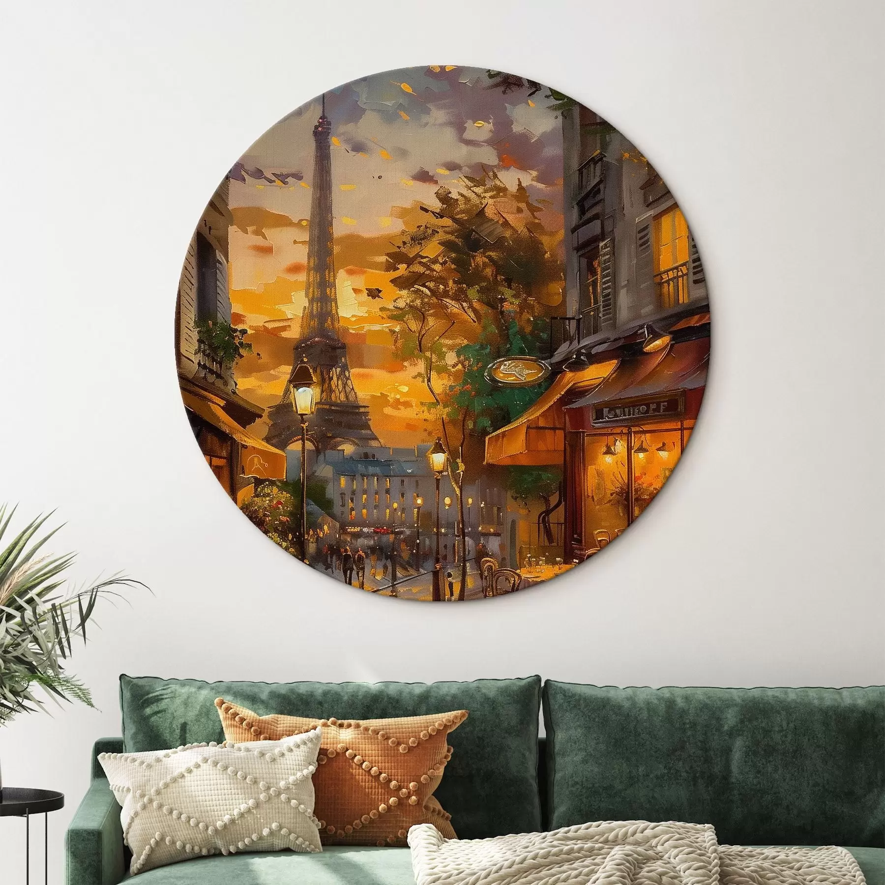 Obraz Ulica w Paryżu, efekt obrazu olejnego r45340