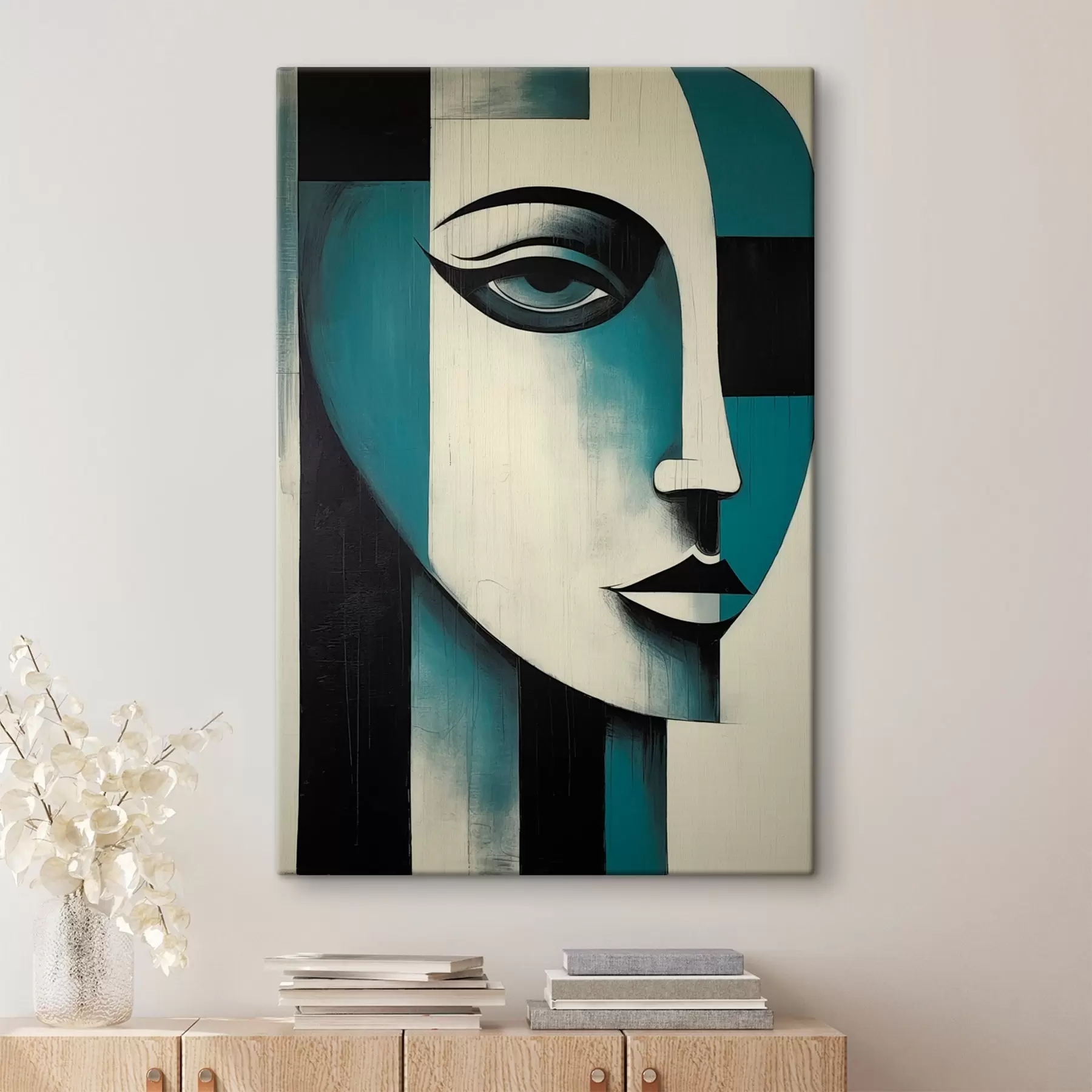 Obraz Abstrakcyjny portret kobiety s45436