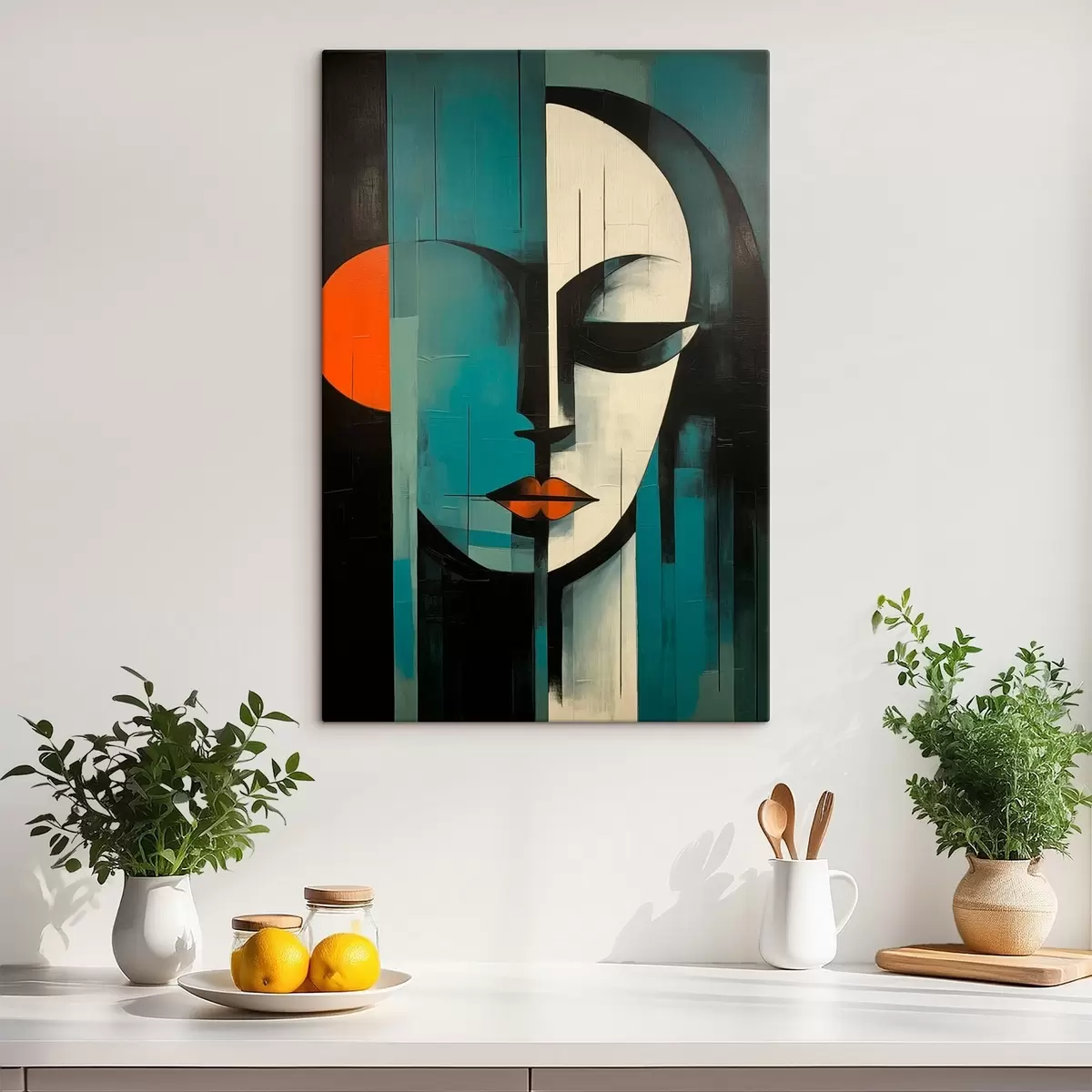 Obraz Abstrakcyjny portret kobiety s45437