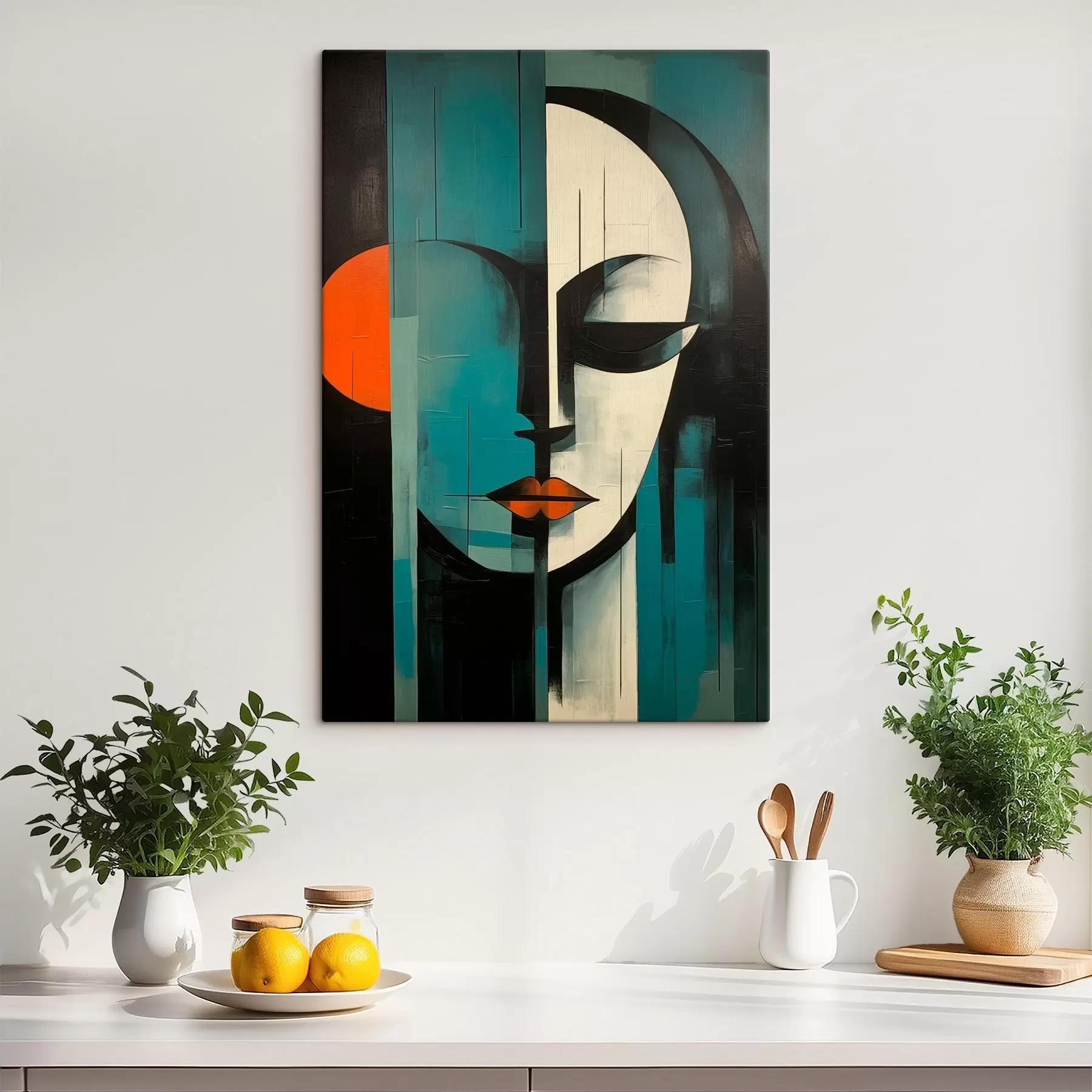 Obraz Abstrakcyjny portret kobiety s45437