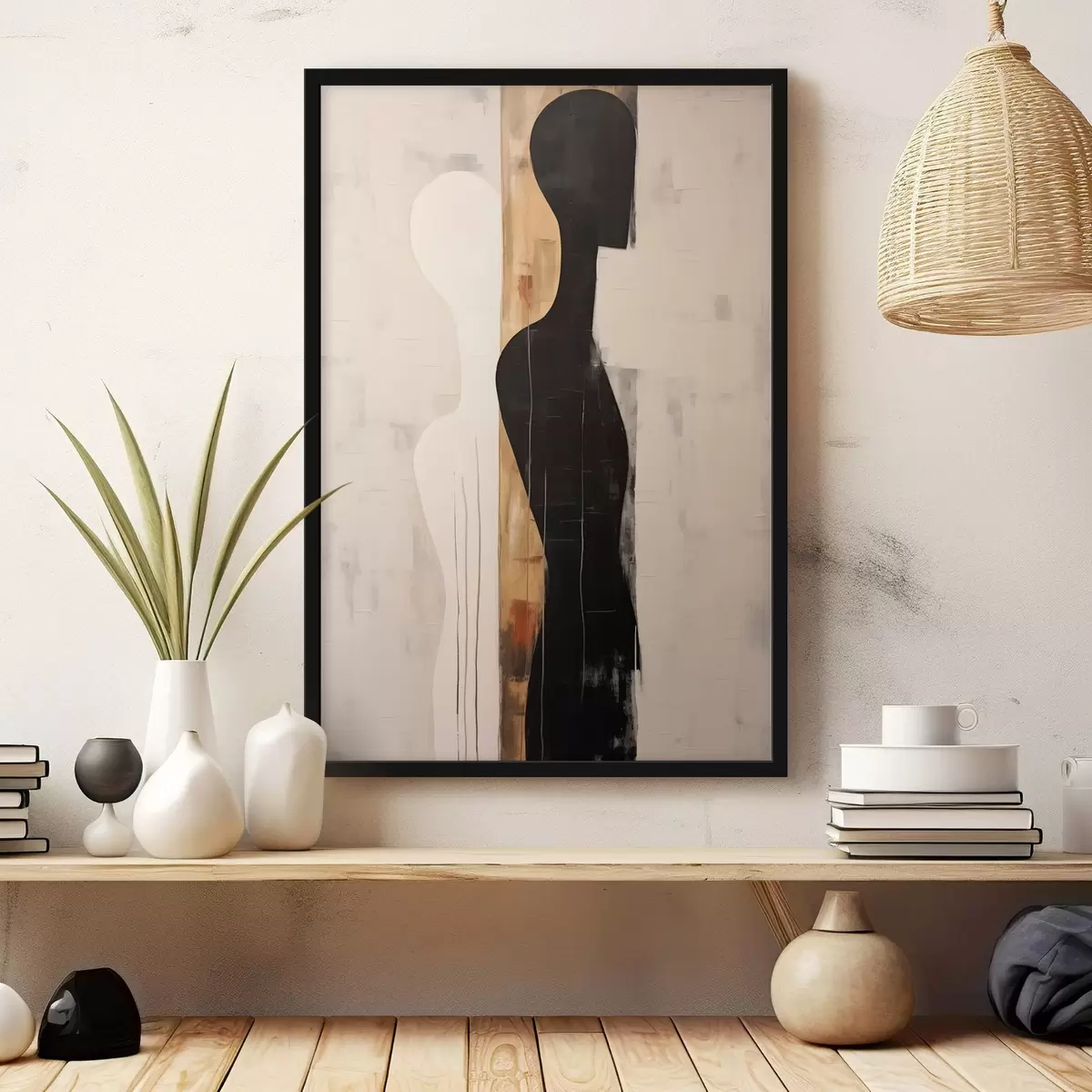 Plakat Sylwetka dwóch postaci f45429