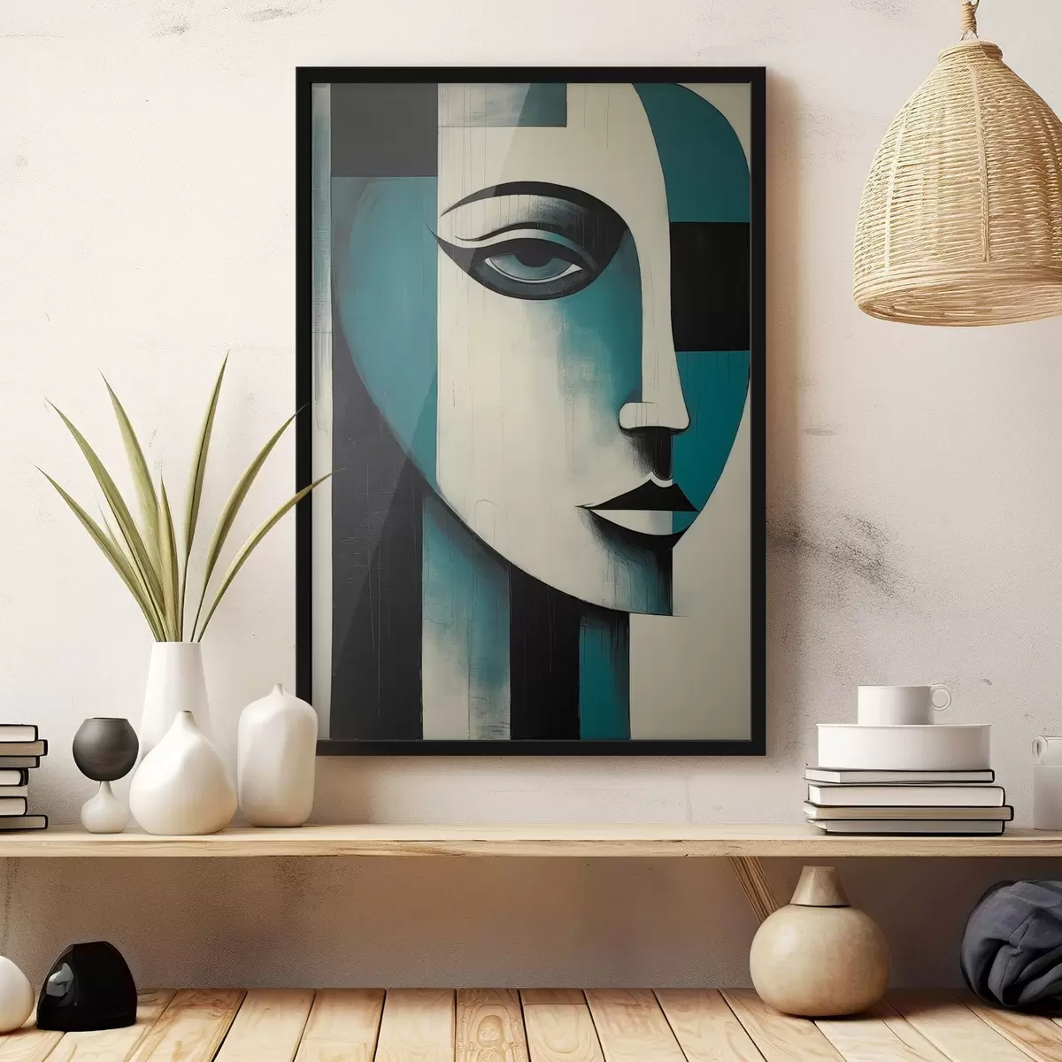 Plakat Abstrakcyjny portret kobiety f45436