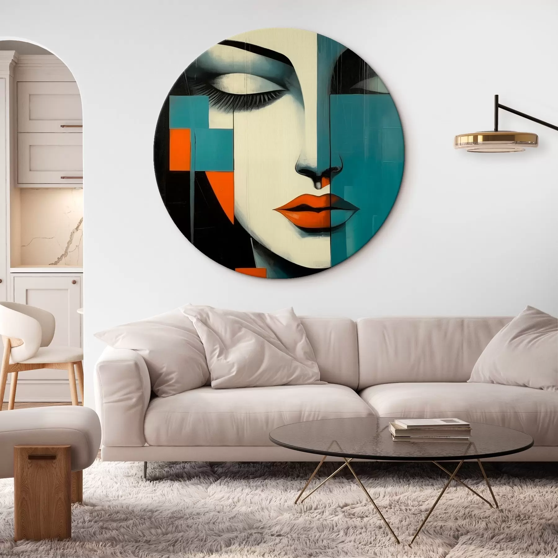 Obraz Abstrakcyjny portret kobiety r45438