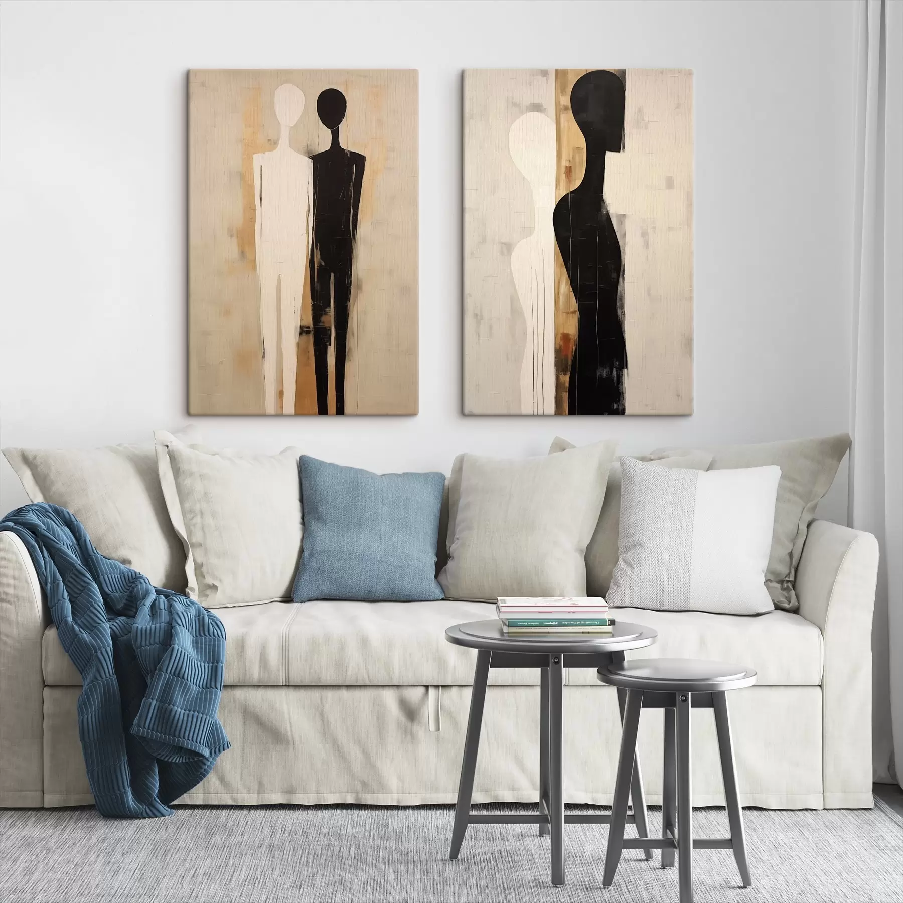 Obraz Sylwetki dwóch postaci m00620