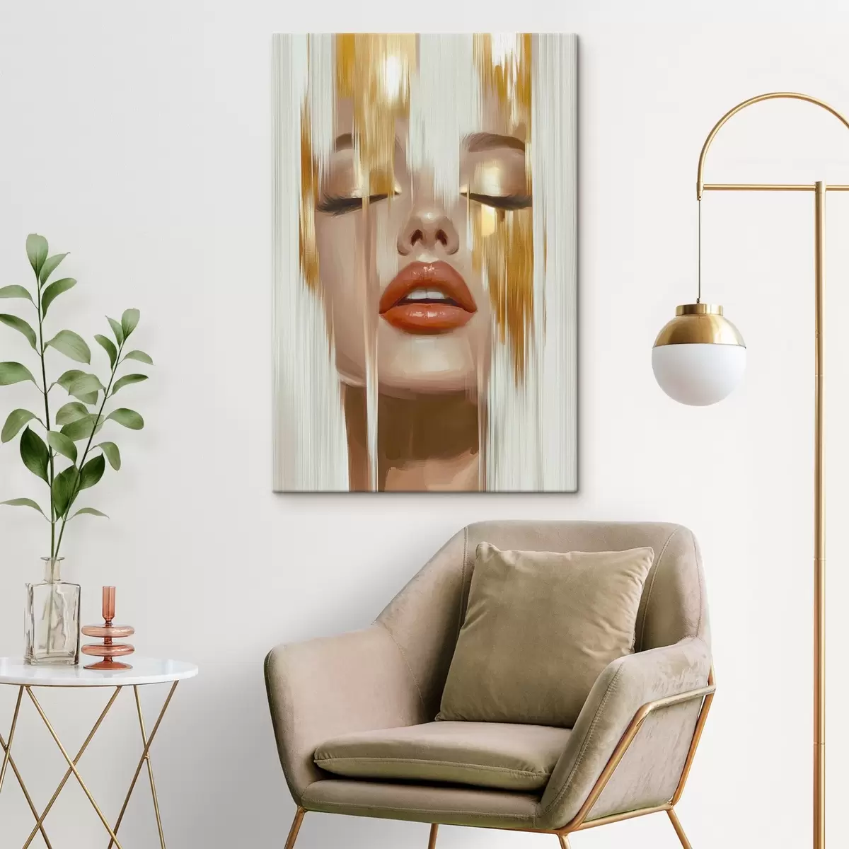 Obraz Abstrakcyjny portret kobiety s45374