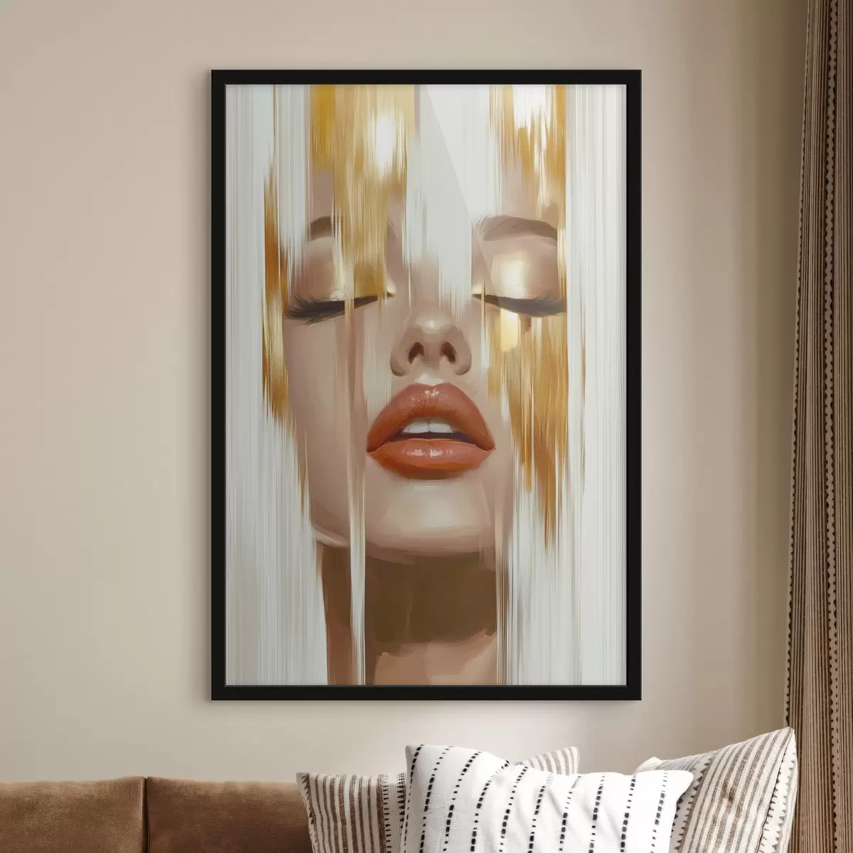 Plakat Abstrakcyjny portret kobiety f45374