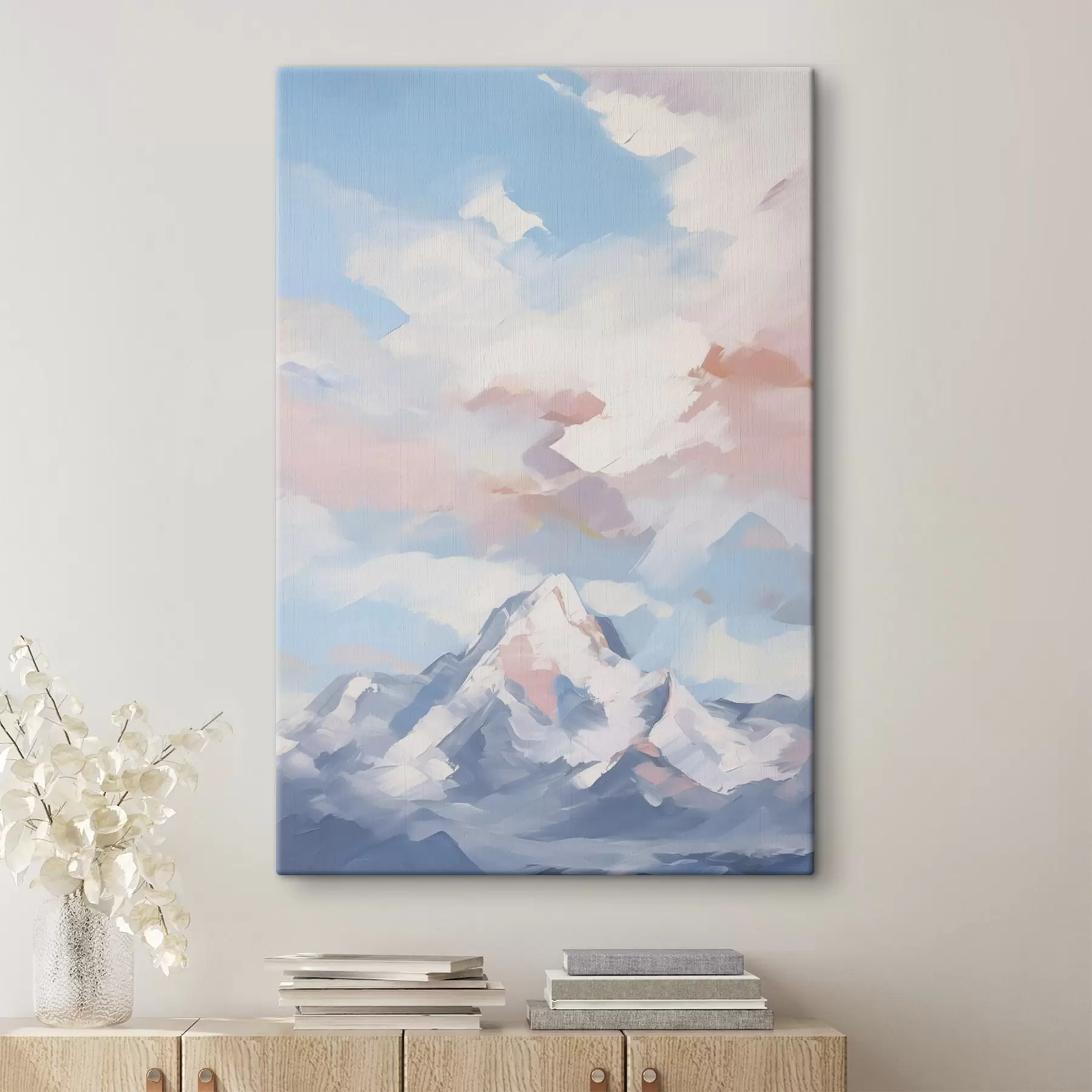 Obraz Góra na tle nieba z chmurami s45458