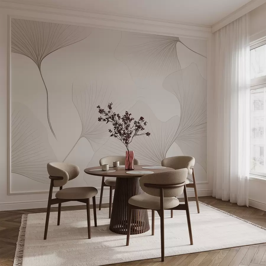 Fototapeta Przezroczyste liście miłorzębu w04433v1