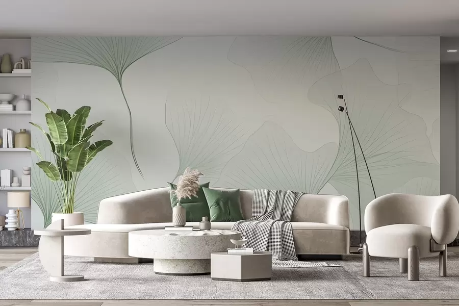 Fototapeta Przezroczyste liście miłorzębu w04433v2