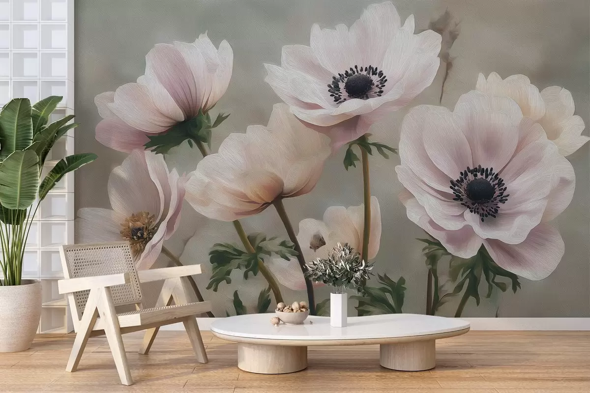 Fototapeta Kwiaty w pastelowym stylu w04427