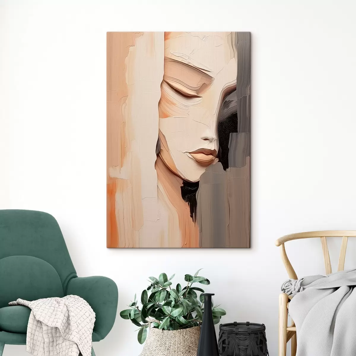 Obraz Abstrakcyjny portret kobiety s45478