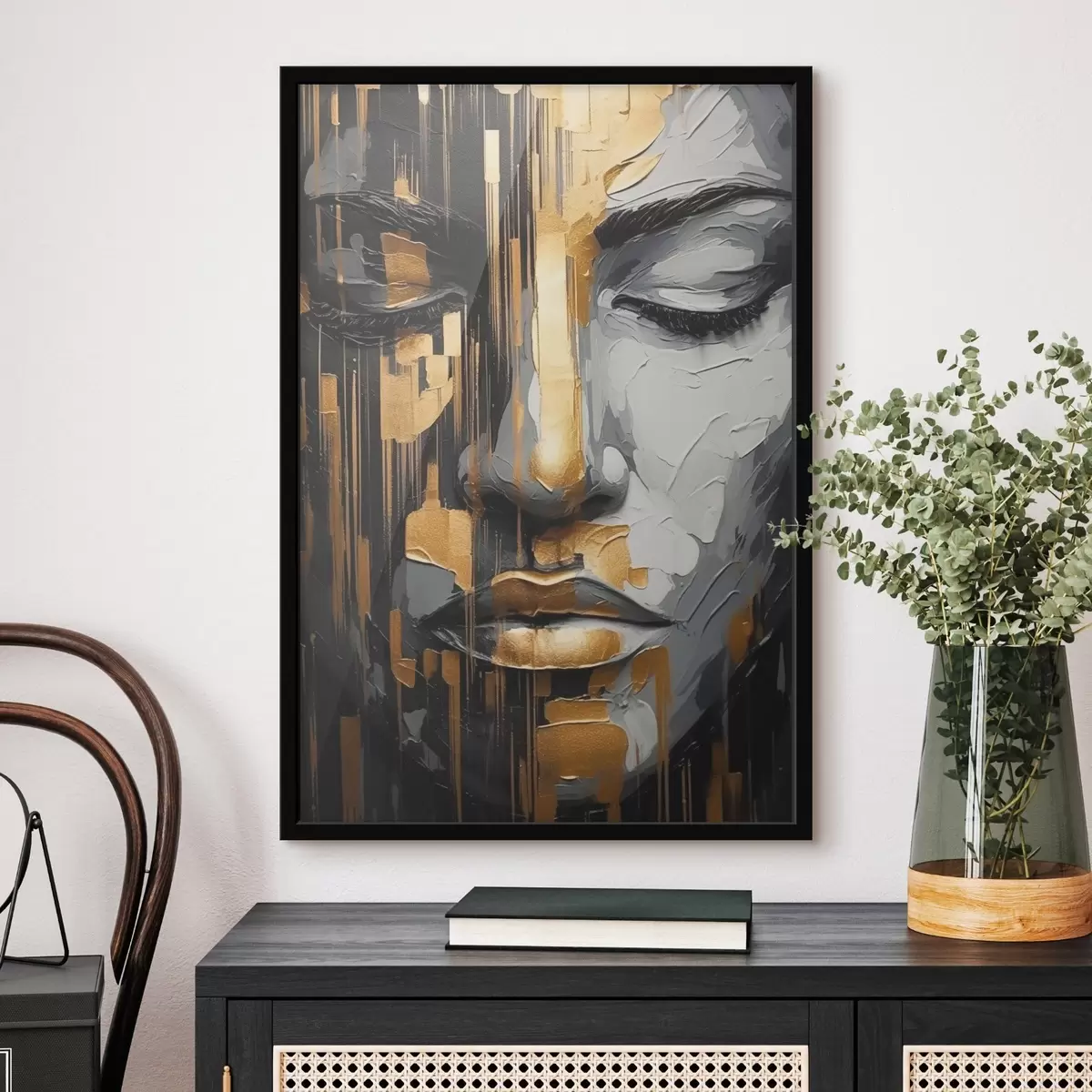 Plakat Abstrakcyjny portret kobiety f45475