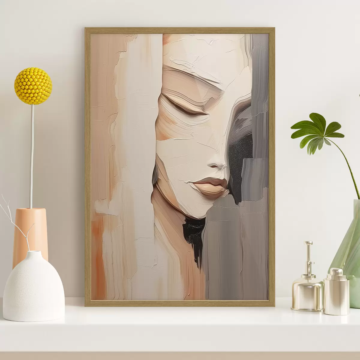 Plakat Abstrakcyjny portret kobiety f45478