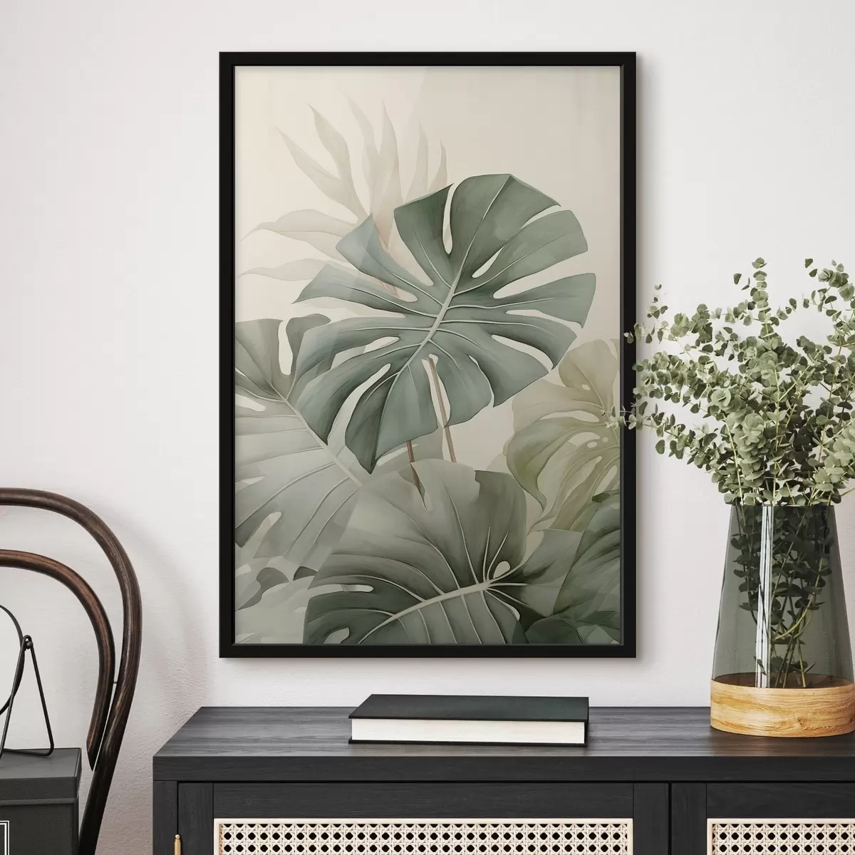Plakat Duży liść Monstera f45616