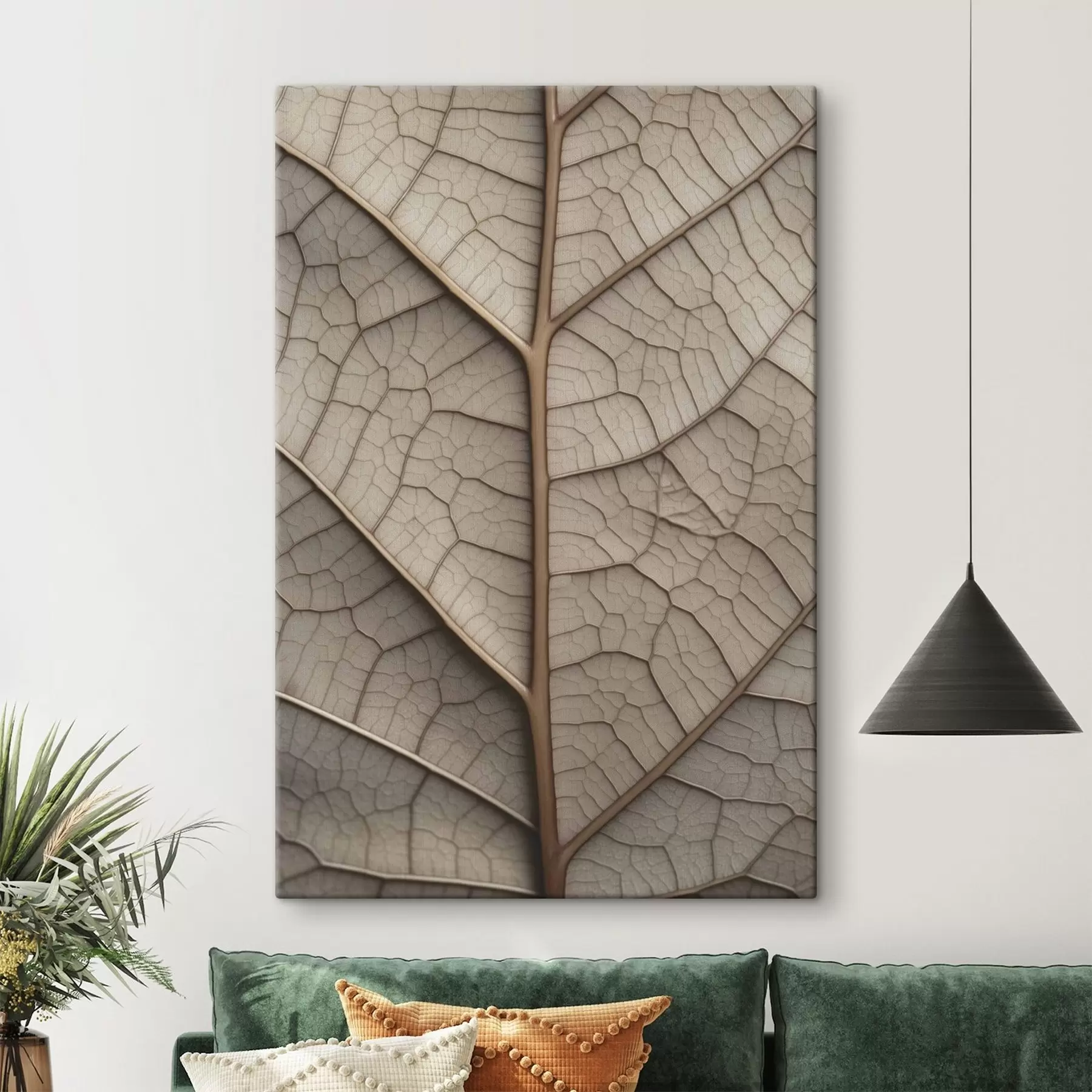 Obraz Suchy liść z żyłkami s45604
