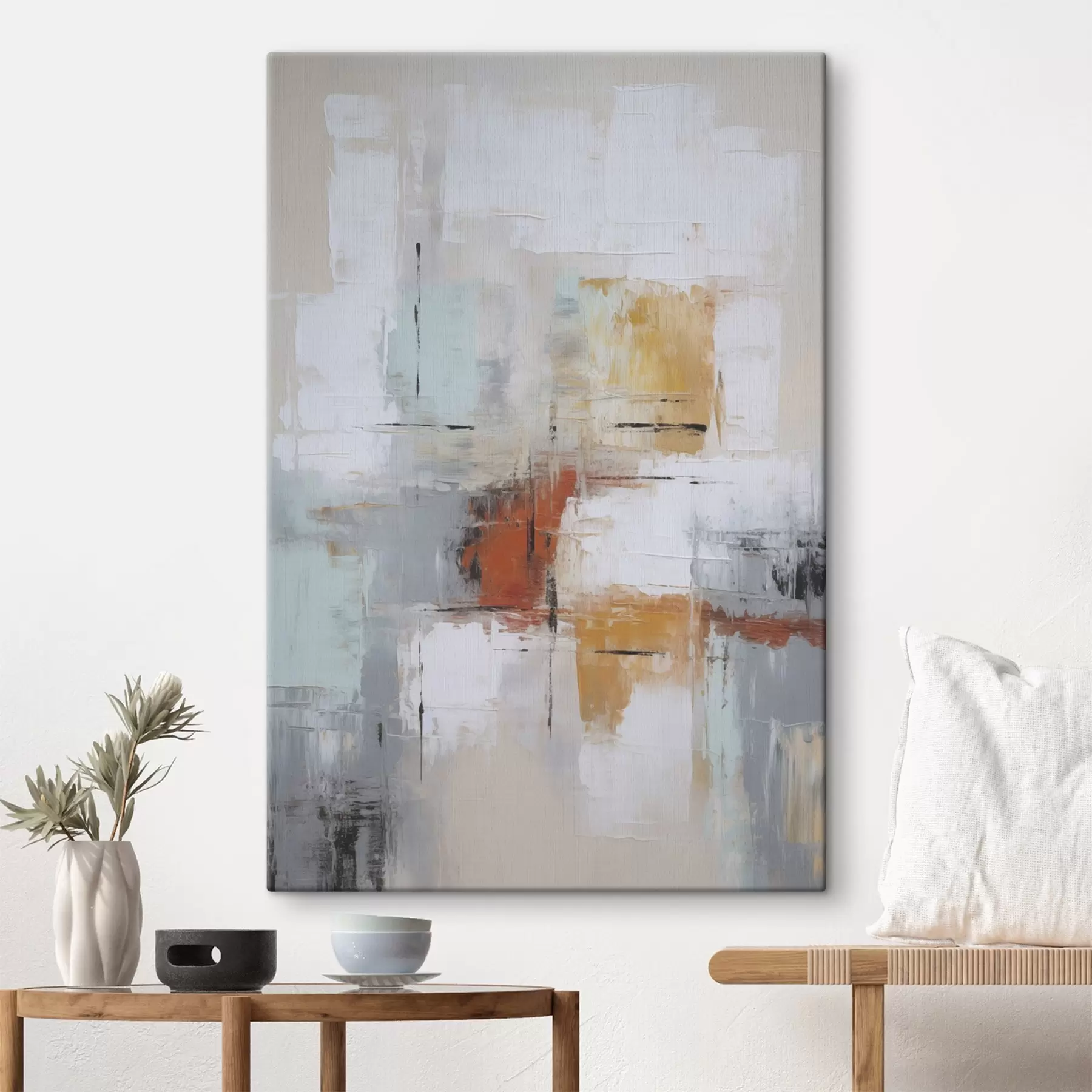 Obraz Abstrakcja imitująca malarstwo i przetarcia s45634