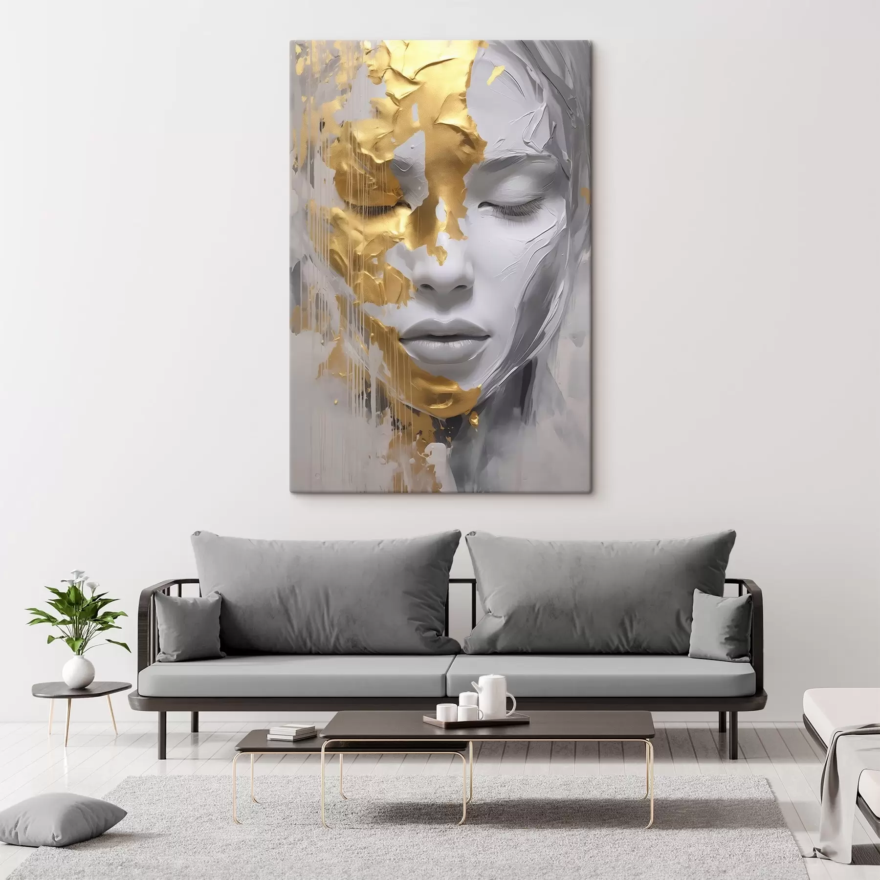 Obraz Abstrakcyjny portret kobiety s45448