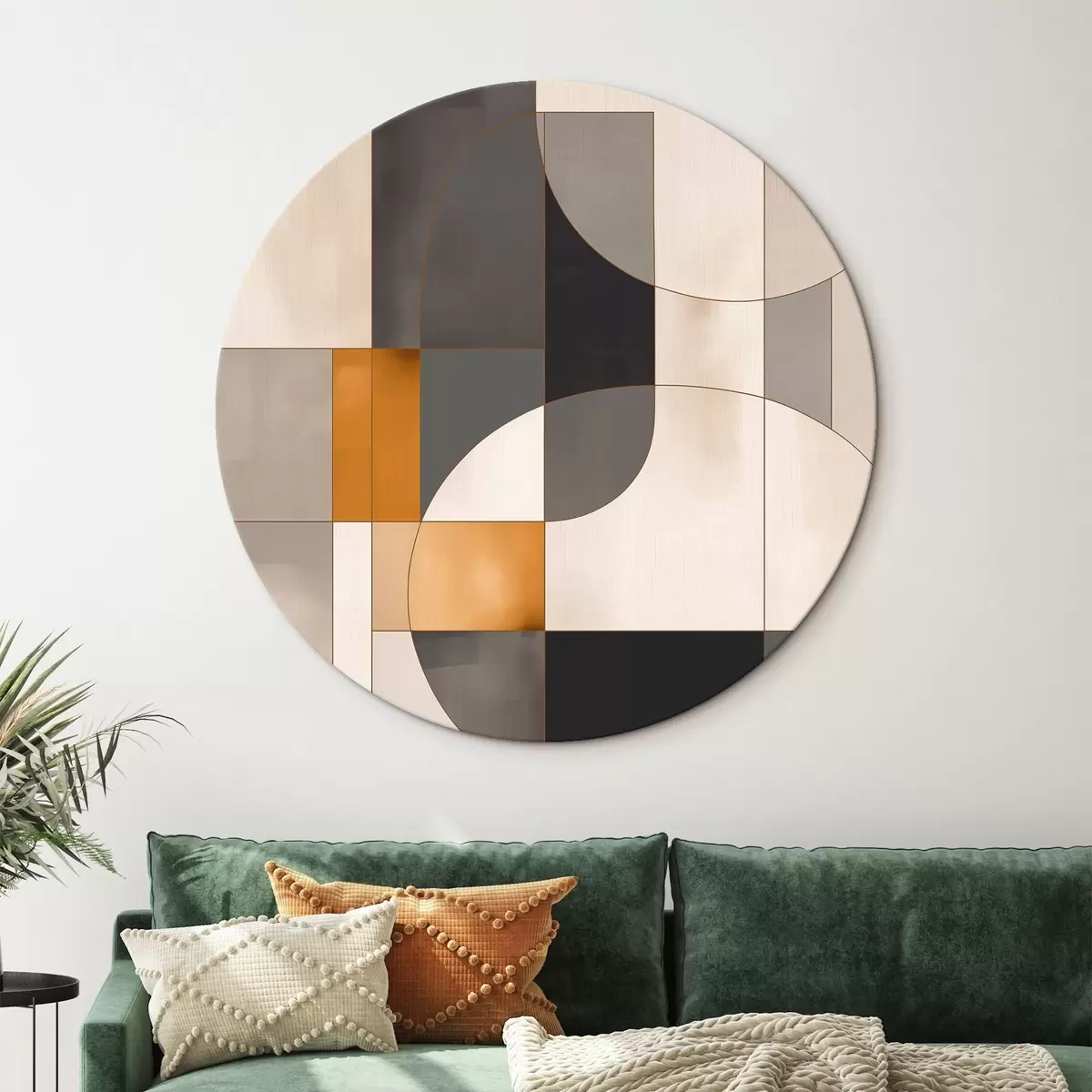 Okrągłe obrazy Abstrakcja geometryczna r45585