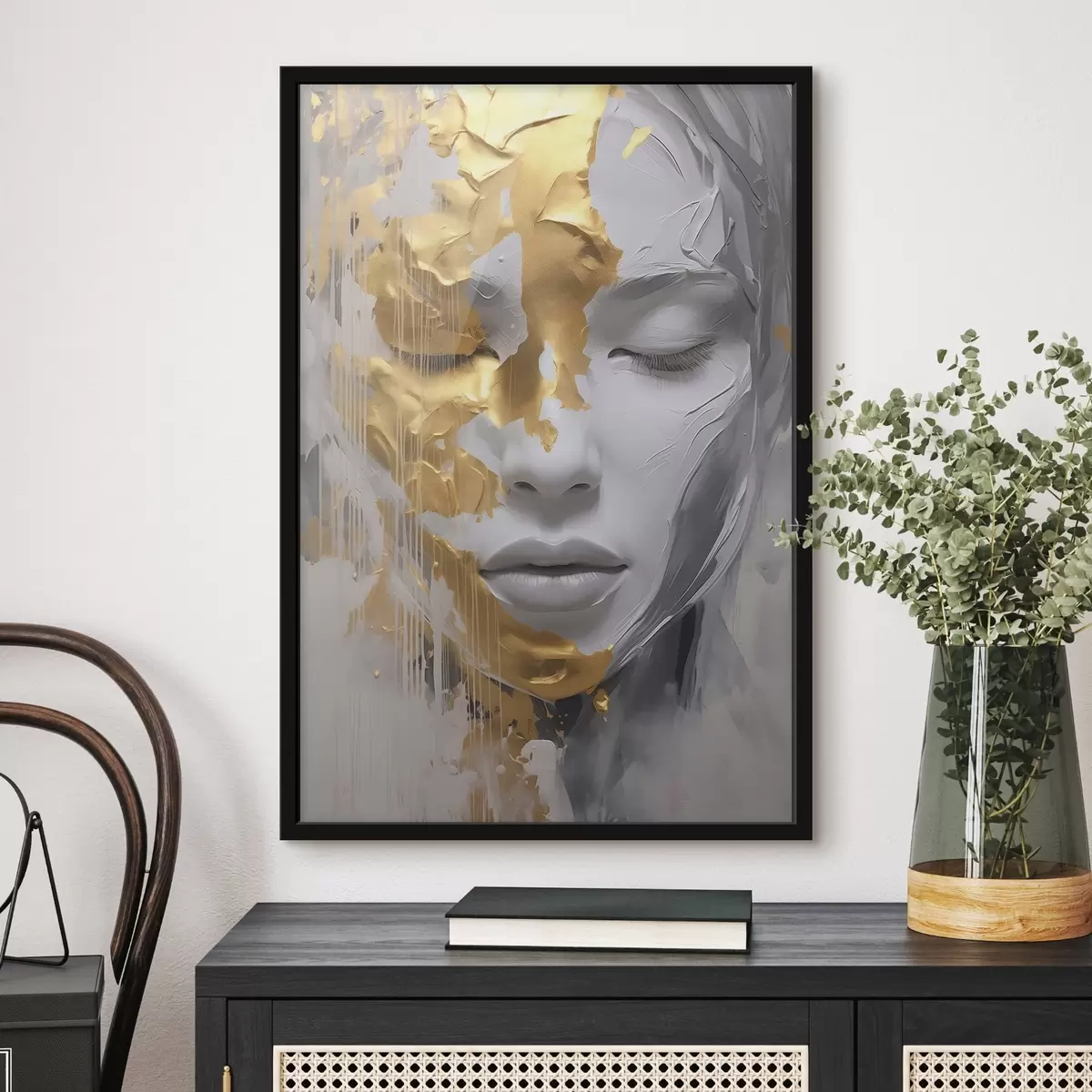 Plakat Abstrakcyjny portret kobiety f45448