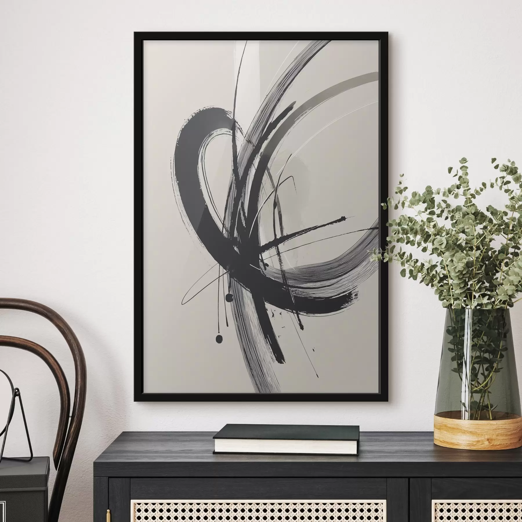 Fototapeta Abstrakcyjne, minimalistyczne pociągnięcia pędzla f45582