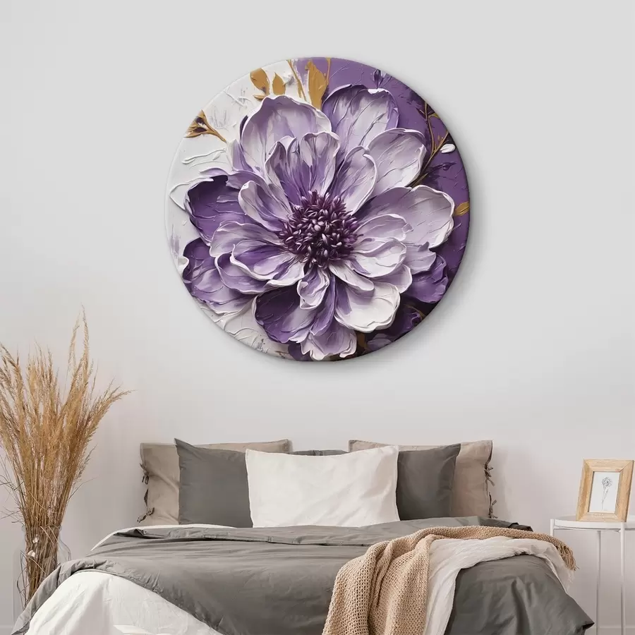 Obraz Portret kobiety z pomarańczowymi pociągnięciami farby r45492