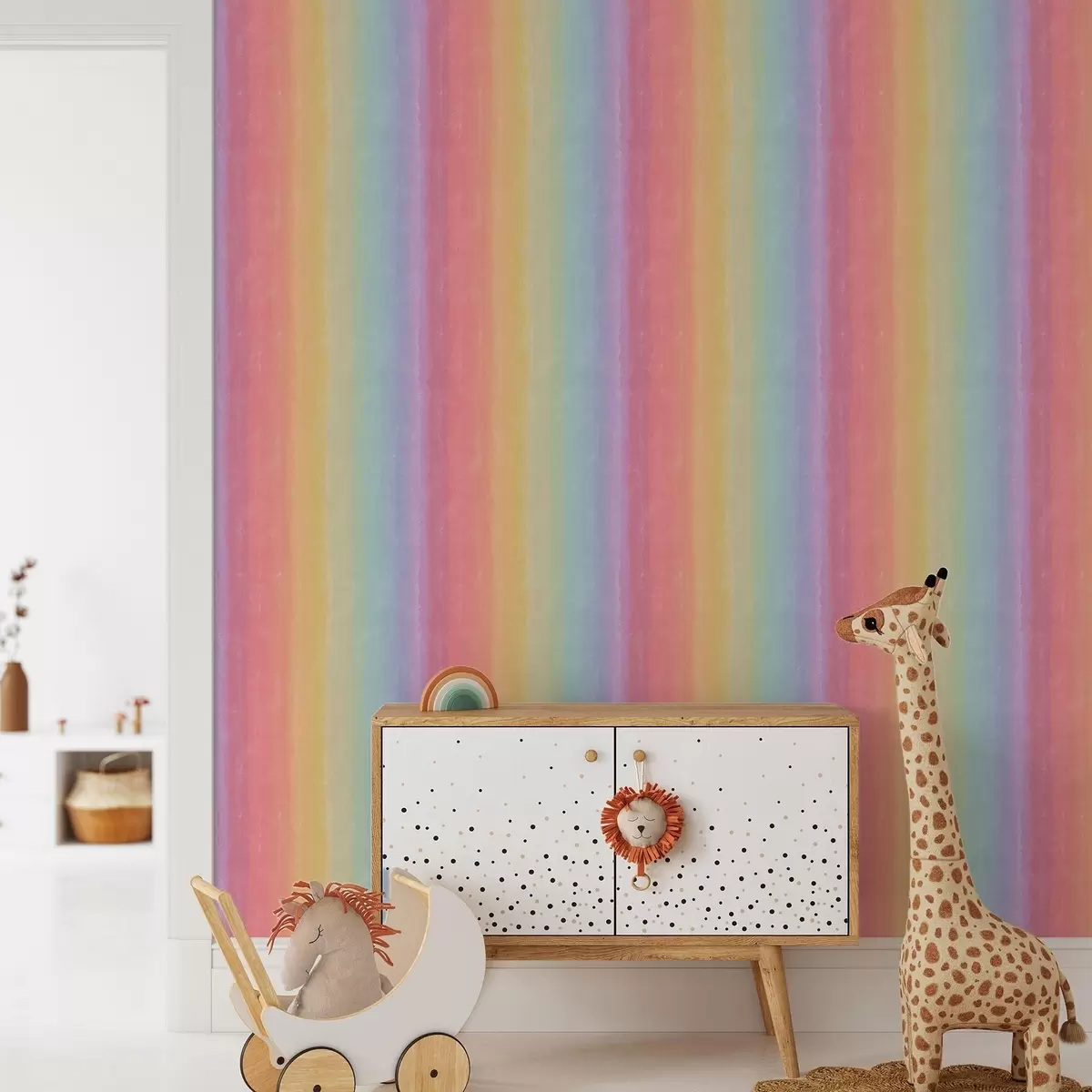 Tapeta Jasny gradient tęczy z płynnymi przejściami a00512